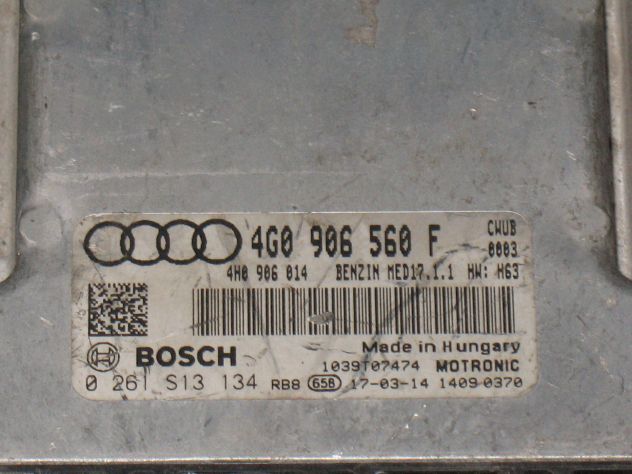 4G0906560F 0261S13134 ECU CENTRALINA AUDI RS6 RS7 CWUB 4.0 MED17.1.1 HW:H63 - Foto 2