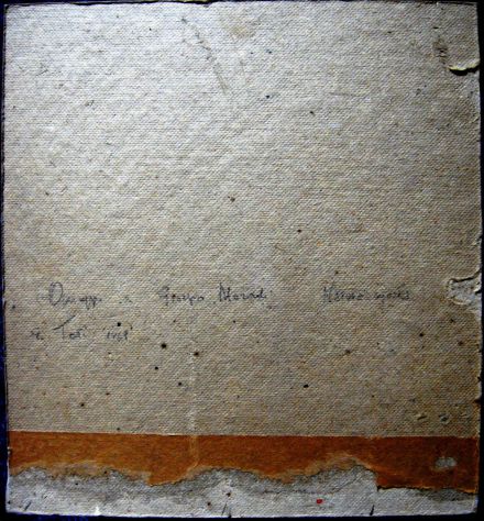 Toti Scialoja-Omaggio a Morandi-1969-cm.14x14 - tempera su cartone- - Foto 2