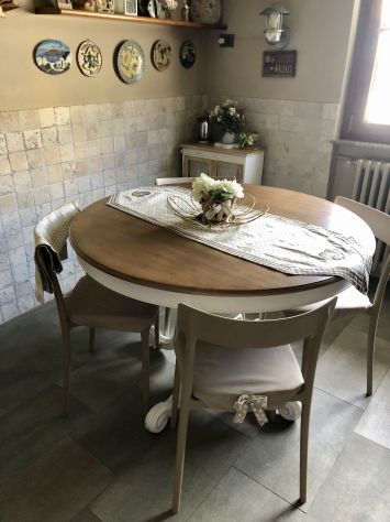 NUOVO TAVOLO ROTONDO DIAMETRO 110 LEGNO MASSELLO - Foto 6