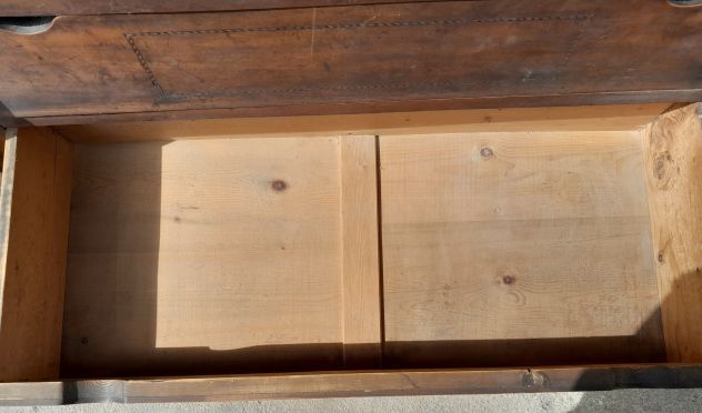 Cassettone Comò Specchiera Antico in legno con piano di pietra - Foto 9