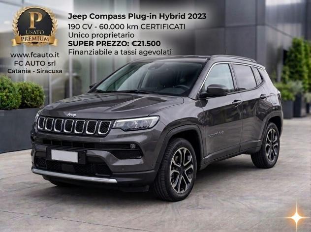 Jeep Compass 1.3 190CV PHEV AUTOMATICA - UNI PROP - PARI AL NUOVO