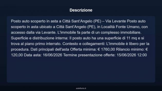 Immobile in asta di 11 m² in vendita a Città Sant'Angelo - Foto 3