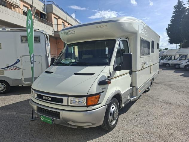 CAMPER MOBILVETTA IVECO SEMINTEGRALE GARAGE CLIMATIZZATORE FOTOVOLTAICO GEMELLATO POSTERIORE CAMPEGGIO USATI GENERALI 1663 - Foto 2