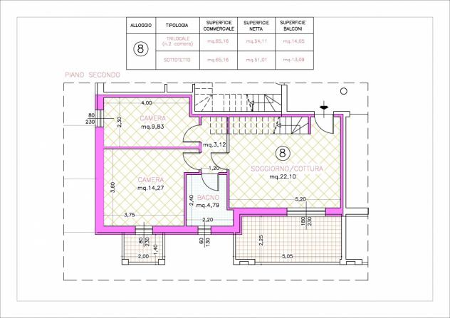 APPARTAMENTO di 6 vani e di 130 mq (GROSSETO - Grosseto) rif. CI.L22.8-12 - Foto 7