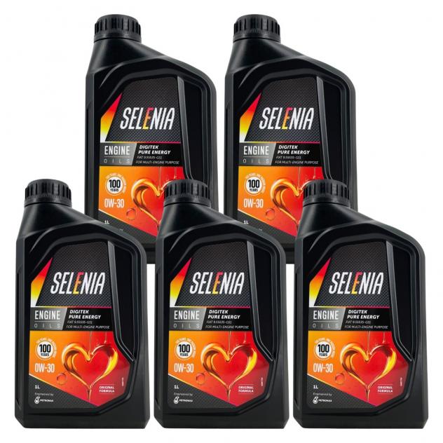 Olio Selenia Digitek Pure Energy 0W30 5L Per Motori Fiat TwinAir e Euro 6