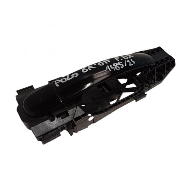 MANIGLIA ESTERNA POSTERIORE DESTRA VOLKSWAGEN Polo 5° Serie 6R4837205D3FZ (0917) - Foto 2