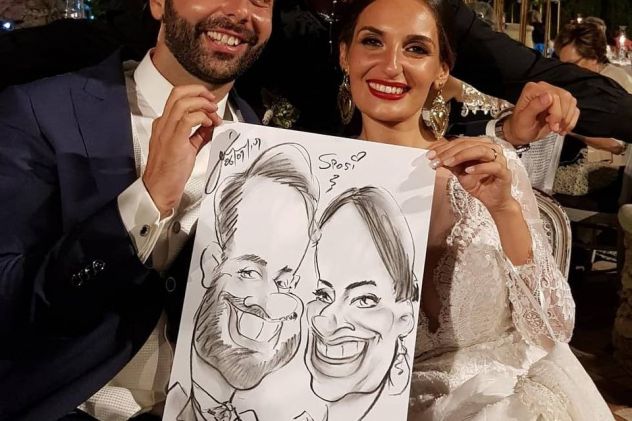 Caricature Ritratti ritrattista illustratrice