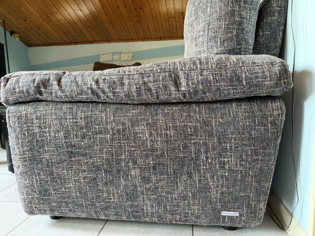 Divano angolare / con penisola Poltronesofà mod. Querciola - Grigio Ferro - Foto 10