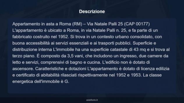 Immobile in asta di 43 m² in vendita a Roma - Foto 13