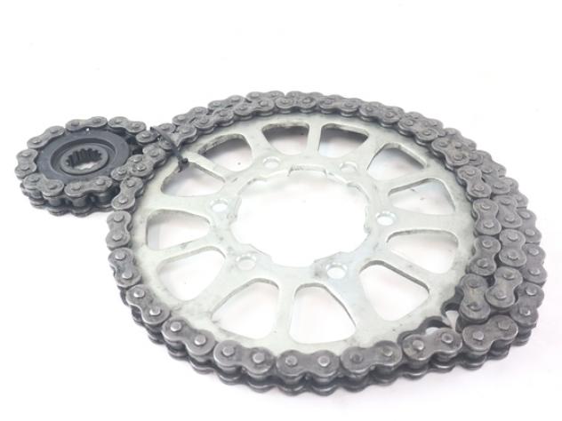 KAWASAKI Z 900 420410158 920570956 KIT CATENA CORONA PIGNONE 2.000 KM ZR900S 25 - 26 DRIVE CHAIN KIT