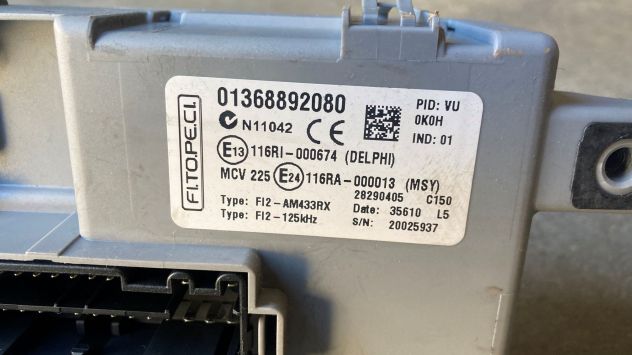 Body computer Fiat Fiorino 1.3 M.Jet del 2011 (01368892080) - Foto 3