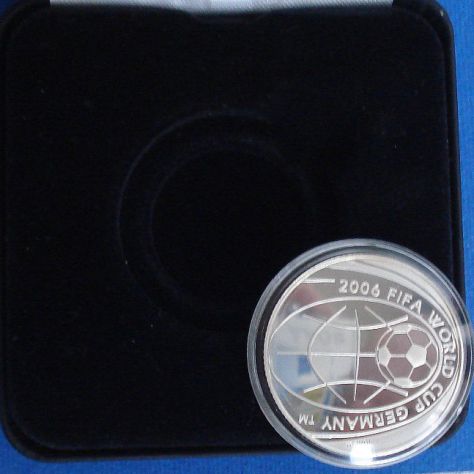 5 EURO 2004 FIFA WORD CUP 2006 GERMANIA ARGENTO PROOF - SANTA CROCE - - Foto 3