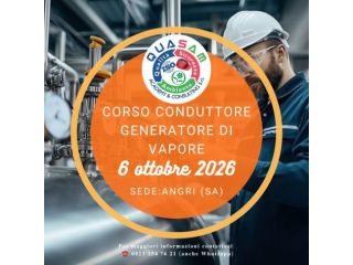 Conduttore generatore di vapore dal 06/10/2026 - ANGRI (SA)