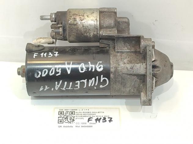 MOTORINO D' AVVIAMENTO ALFA ROMEO Giulietta Serie (940_) 0001139006 51810267A 940A5000 diesel 1956 (1013)