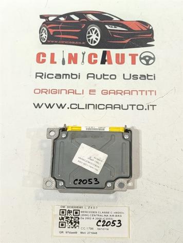 CENTRALINA AIRBAG MERCEDES Classe C Berlina W203 2° Serie 2038206385 0285001813 271946 (0407) - Foto 3