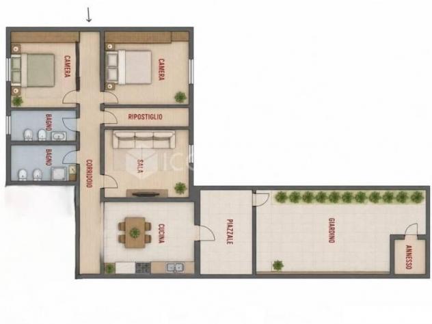 Appartamento in vendita a Castelfranco di Sotto 135 mq Rif: 1414524