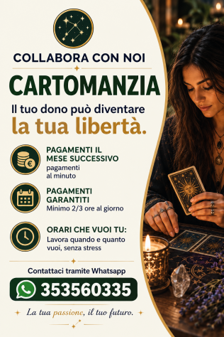 LAVORA NELLA CARTOMANZIA – TRASFORMA IL TUO DONO IN GUADAGNO