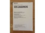 Manuale di istruzioni Sony XR-U660RDS