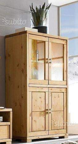 Credenza 2 Ante Legno 2 Ante Vetro cod 010/N Nuovi