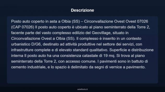Immobile in asta di 19 m² in vendita a Olbia - Foto 4