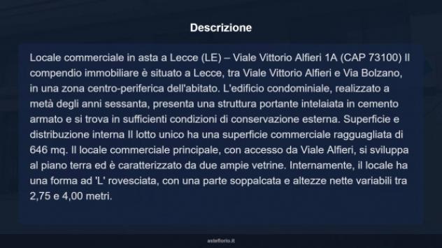 Immobile in asta di 1121 m² in vendita a Lecce - Foto 8