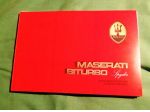 Libretto uso e manutenzione Maserati Biturbo Spyder