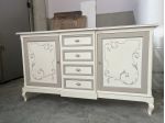 NUOVA CREDENZA LACCATA E DECORATA A MANO
