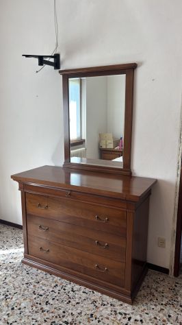 Cassettiera in legno con specchiera 131x97 cm - perfetto stato