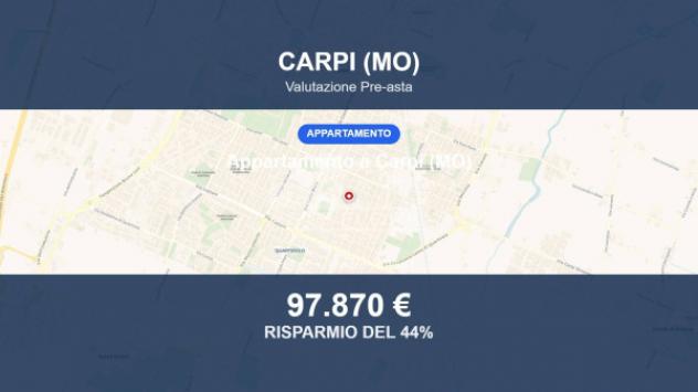 Immobile in asta di 84 m², box auto in vendita a Carpi