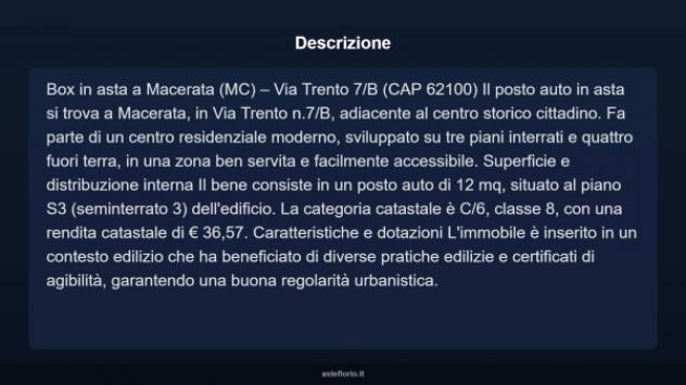 Immobile in asta di 12 m² in vendita a Macerata - Foto 4