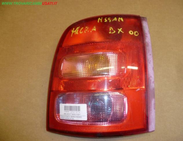 FANALE POST.D. BORDO ROSSO NISSAN MICRA (K11E)  Parti elettriche  Fanaleria  Fanali  Fanale post. sx. NISSAN - MICRA - 01-08-2000 - 01-12-2002