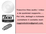 Trascrizioni files audio video