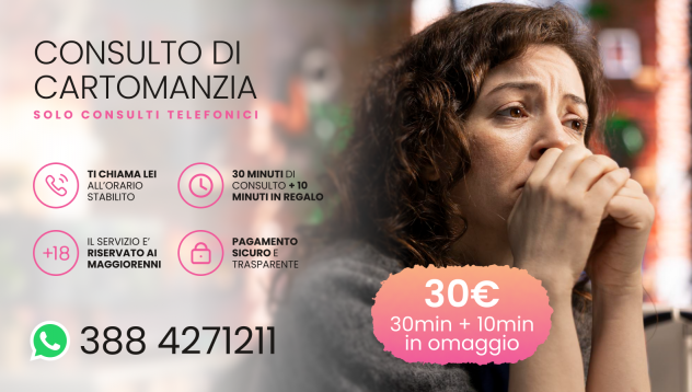 Consulto telefonico Cartomanzia 30€ - Cartomante Morgana
