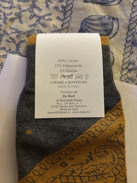 UNA CONFEZIONE DA 6 PAIA DI CALZE LUNGHE NUOVE DA UOMO”DE BERT”MADE IN ITALY - Foto 10