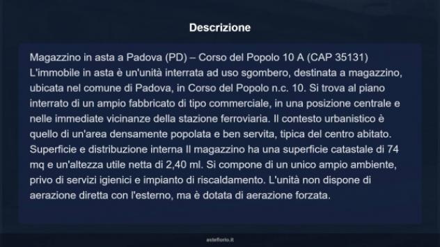 Immobile in asta di 74 m² in vendita a Padova - Foto 9