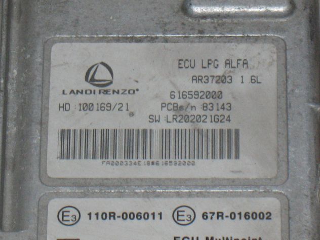 616592000 ECU ALFA LANDI RENZO GPL LPG ALFA 1.6 616592000 LR202021G24 - Foto 2