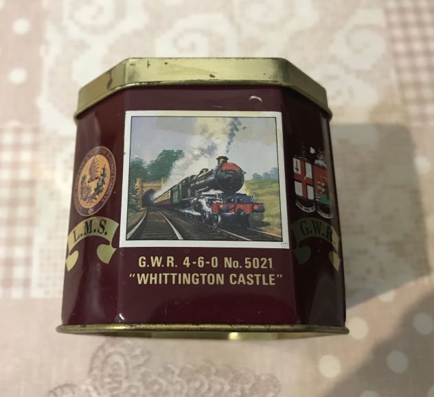SCATOLA LATTA VINTAGE CON TRENI - Foto 4