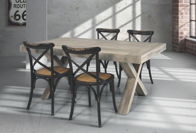Tavolo effetto invecchiato allungabile  Cod 010M