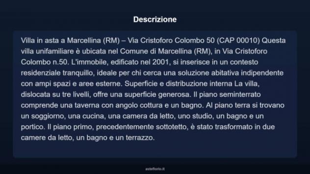 Immobile in asta di 115 m², box auto in vendita a Marcellina - Foto 13