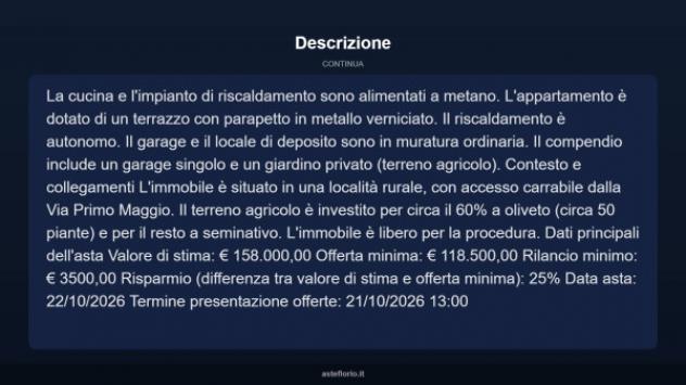 Immobile in asta di 132 m² con più di 5 locali e box auto in vendita a San Miniato - Foto 13