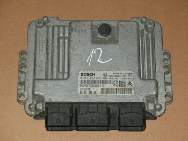 0281012466 ECU CITROEN PEUGEOT 1.6 HDI 0281012466 9661135380 EDC16C34CEM 00