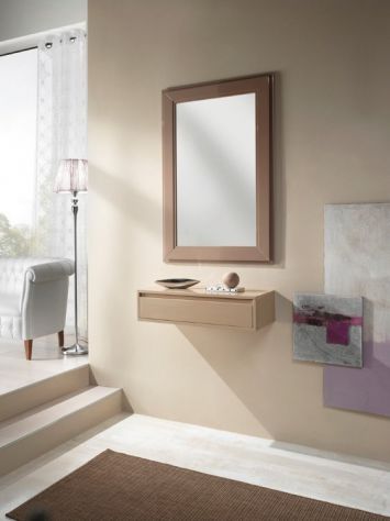 Consolle a muro e cornice stile moderno laccato cod 7808/7433