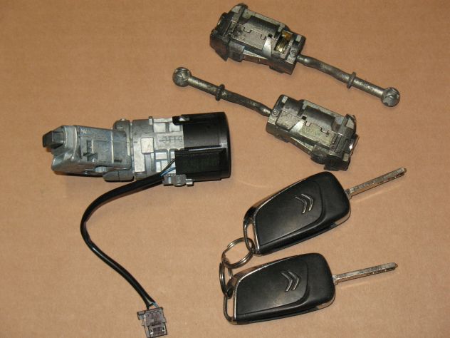 9663123380 BLOCCHETT0 CON DOPPIA CHIAVE CITROEN PEUGEOT 9663123380 E SERRATURE - Foto 3