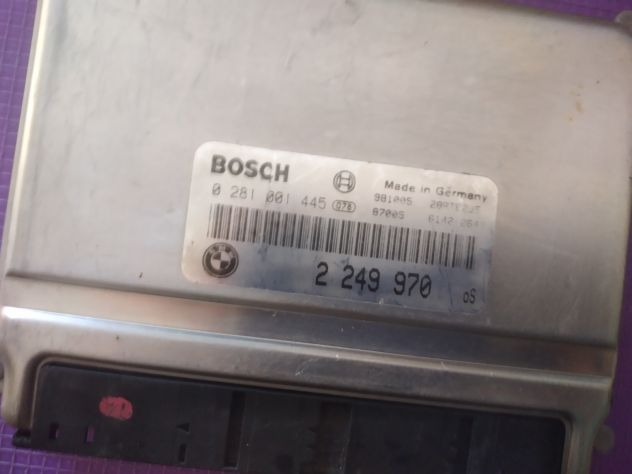 0281001445 BOSCH EDC15M 7785098 CENTRALINA MOTORE ECU BMW 320D E46 100KW 136CV - Foto 2