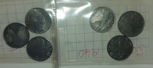 Buono da Lire 1 del 1923 ed altre monete rare del secolo 1800 e primi del 1900 - Foto 6