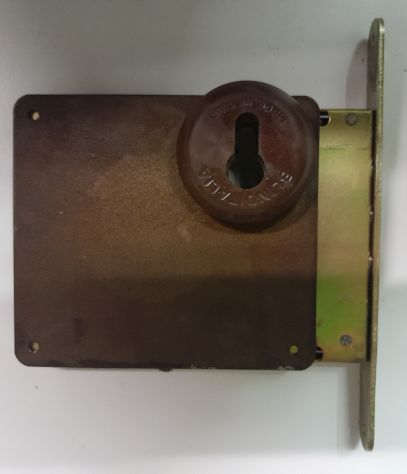 Serratura Quadruplice Destra a spinta per portone Legno ad incasso - Foto 6