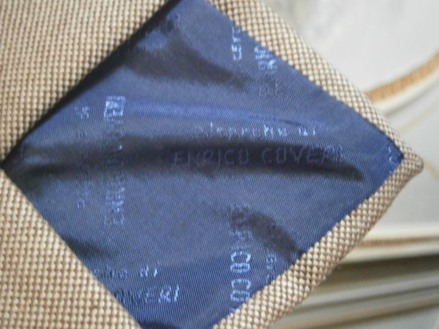 Cravatta ENRICO COVERI di LANA beige - Foto 5