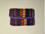 UN PORTAFOGLIO NUOVO CHE DIVENTA ANCHE BORSA PICCOLA POCHETTE UNISEX ETNICO IN S