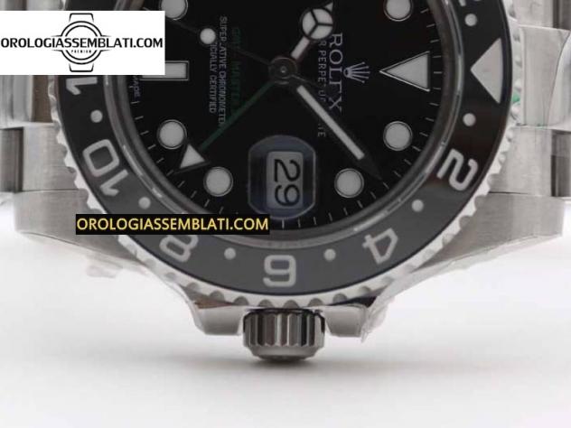 Rolex Replica GMT MASTER II 116710 LN 904L SS MIGLIOR EDIZIONE SUL BRACCIALE OYSTER 3186 - Foto 8