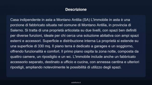 Immobile in asta di 330 m² con più di 5 locali e box auto in vendita a Montano Antilia - Foto 3